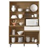 Kit Cozinha Compacta 8 Portas MDF 15006 Laila Carvalho Off White PLN - 3