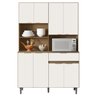 Kit Cozinha Compacta 8 Portas MDF 15006 Laila Carvalho Off White PLN - 2