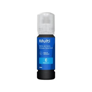 Refil de Tinta Multilaser - Compatível com Epson T504/544 - 100ml - Ciano - Rf028