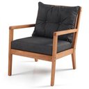 Ver imagem 1 de Poltrona Rio Estofado Preto 81cm - 60345