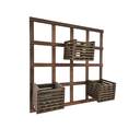 Ver imagem 2 de 1 Treliça 70x70 + 3 Cachepô 18x18 Jardim Vertical Eucalipto