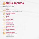 Ver imagem 5 de Sala de Jantar Mesa Olímpia 120CM MDF Canto Copo com 4 Cadeiras Athenas Moderna