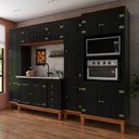 Ver imagem 1 de Cozinha Modulada 5 peças - Preto