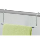 Ver imagem 1 de Suporte Porta Toalha Toalheiro Encaixe Box Banho Aço Cromado