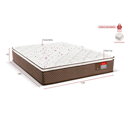 Colchão Casal Molas Ensacadas Evolution Pillow Top 138x188x32 Reconflex - 2