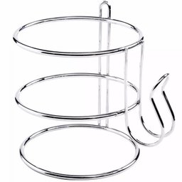 Suporte Porta Secador de Cabelos Parede Espaço para Cabo - 4