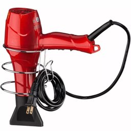 Suporte Porta Secador de Cabelos Parede Espaço para Cabo - 1