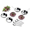 Ver imagem 3 de Conjunto Potes Sobremesa Inox 12 Peças Pote Colher Cozinha