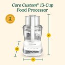 Ver imagem 5 de Cuisinart Processador de Alimentos Multifuncional 13 Xícaras, Branco