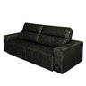 Sofá 4 Lugares Cavan Retrátil e Reclinável Suede Amassado Preto - Rifletti - 4