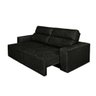 Sofá 4 Lugares Cavan Retrátil e Reclinável Suede Amassado Preto - Rifletti - 2