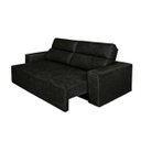 Ver imagem 2 de Sofá 4 Lugares Cavan Retrátil e Reclinável Suede Amassado Preto - Rifletti