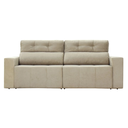 Ver imagem 3 de Sofá 4 Lugares Triunfo Retrátil e Reclinável 2.20M Suede Amassado Bege