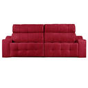 Ver imagem 5 de Sofá 4 Lugares Connect Retrátil e Reclinável 2,50M Suede Amassado Vermelho