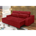 Ver imagem 1 de Sofá 4 Lugares Connect Retrátil e Reclinável 2,50M Suede Amassado Vermelho