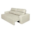 Ver imagem 3 de Sofá 4 Lugares Cavan Retrátil e Reclinável Suede Amassado Champagne - Rifletti