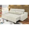 Sofá 4 Lugares Connect Retrátil e Reclinável 2,50M Suede Amassado Champagne - 1