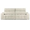 Sofá 4 Lugares Connect Retrátil e Reclinável 2,50M Suede Amassado Champagne - 4