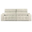Ver imagem 4 de Sofá 4 Lugares Connect Retrátil e Reclinável 2,50M Suede Amassado Champagne