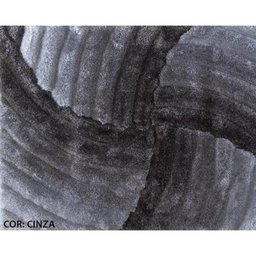 Tapete 3D Star Cinza 150 x 200cm - Tapetes Corttex - 2