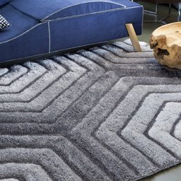 Tapete 3D Standal Prata 200 x 250cm - Tapetes Corttex - 1