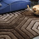 Ver imagem 1 de Tapete 3D Standal Marrom 100 x 150cm- Tapetes Corttex
