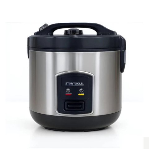 Panela de Arroz Elétrica 1 Litro 127V Preta  Cozinha Rápida Antiaderente, Cozimento a Vapor