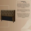 Ver imagem 4 de Cabeceira Cama Box Casal Queen Size 160cm Eloá Estofada Suede Veludo Premium Cinza