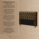 Ver imagem 3 de Cabeceira Cama Box Casal Queen Size 160cm Eloá Estofada Suede Veludo Premium Cinza