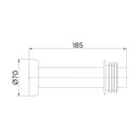 Ver imagem 2 de Tubo de Ligacao para Bacia 20cm Grafite Escovado - Docol