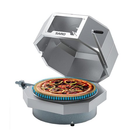 Forno de Pizza a Gás Saro Compacto Italiano 40 cm FC40