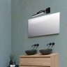 Luminária Arandela Quadro Espelho Led 3000k Preto 110v - 5
