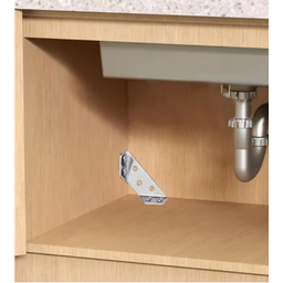 Kit 10 Conjunto Conectores de Canto de Móveis de Aço Inox 304 - 4