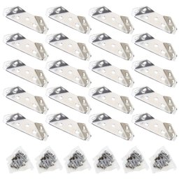 Kit 10 Conjunto Conectores de Canto de Móveis de Aço Inox 304 - 3