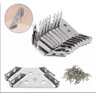 Kit 10 Conjunto Conectores de Canto de Móveis de Aço Inox 304 - 1