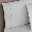 Ver imagem 3 de Jogo de Cama Elegance Solteiro 02 Peças - Cinza.