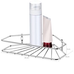 Suporte Prateleira Cantoneira Porta Shampoo 1 Posição - 5