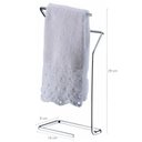 Ver imagem 2 de Porta Toalhas de Rosto Mãos Para Bancada Lavabo Banheiro Aço Cromado