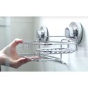 Ver imagem 4 de Suporte Para Shampoo Sabonete Com Ventosa Banheiro Cromado