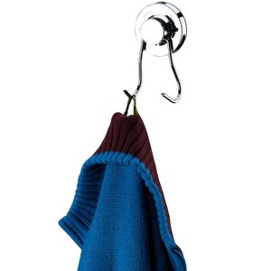 Gancho Duplo Cabide Multiuso Para Talher Toalha Com Ventosa