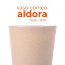 Ver imagem 2 de Vaso Cônico Aldora Bege 56 Terrano