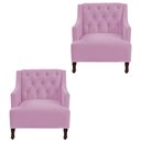 Ver imagem 1 de Kit 02 Poltronas Genesis Rosa Bebê