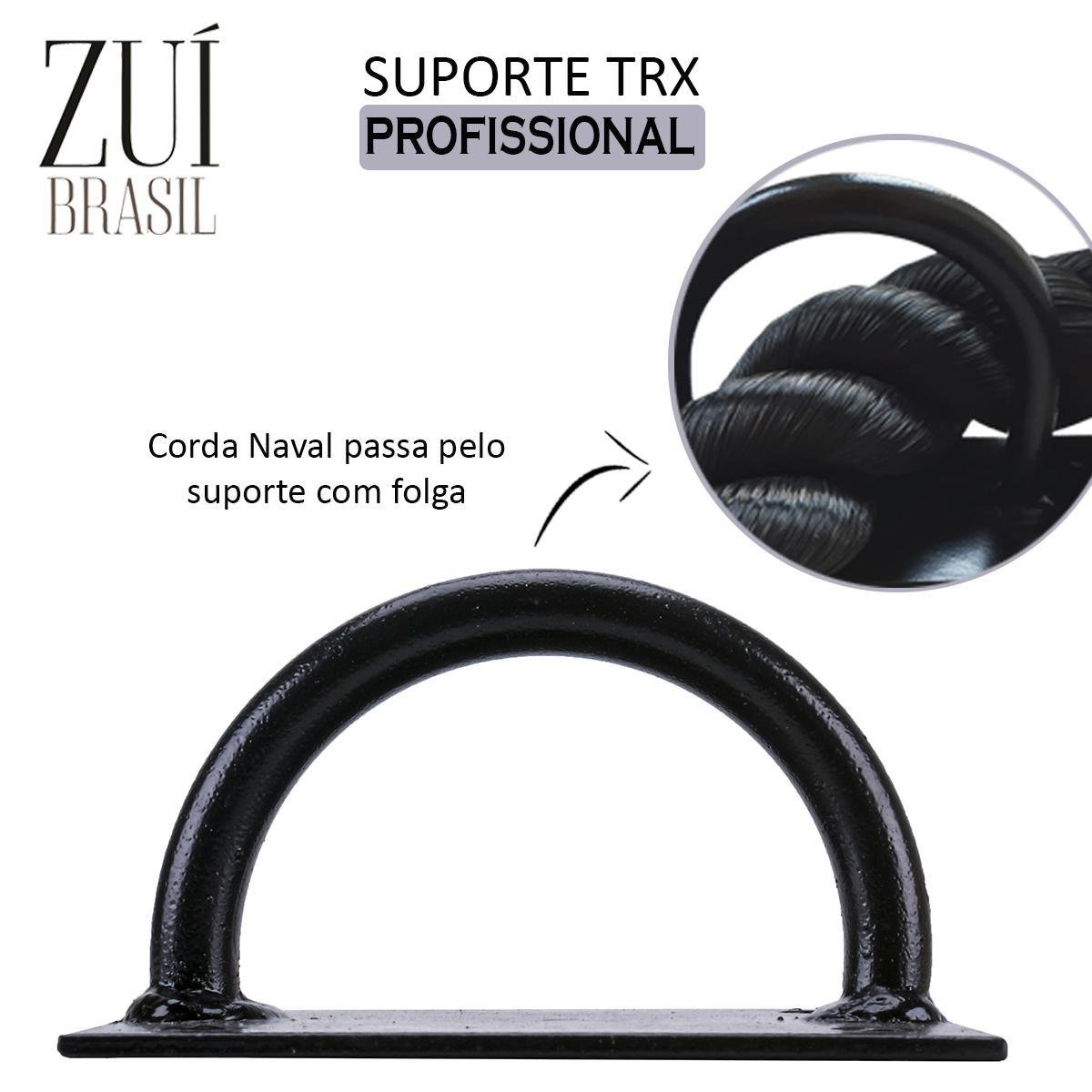 Suporte Teto Trx Saco Boxe Corda Naval Argola Suspensão Cros - 3