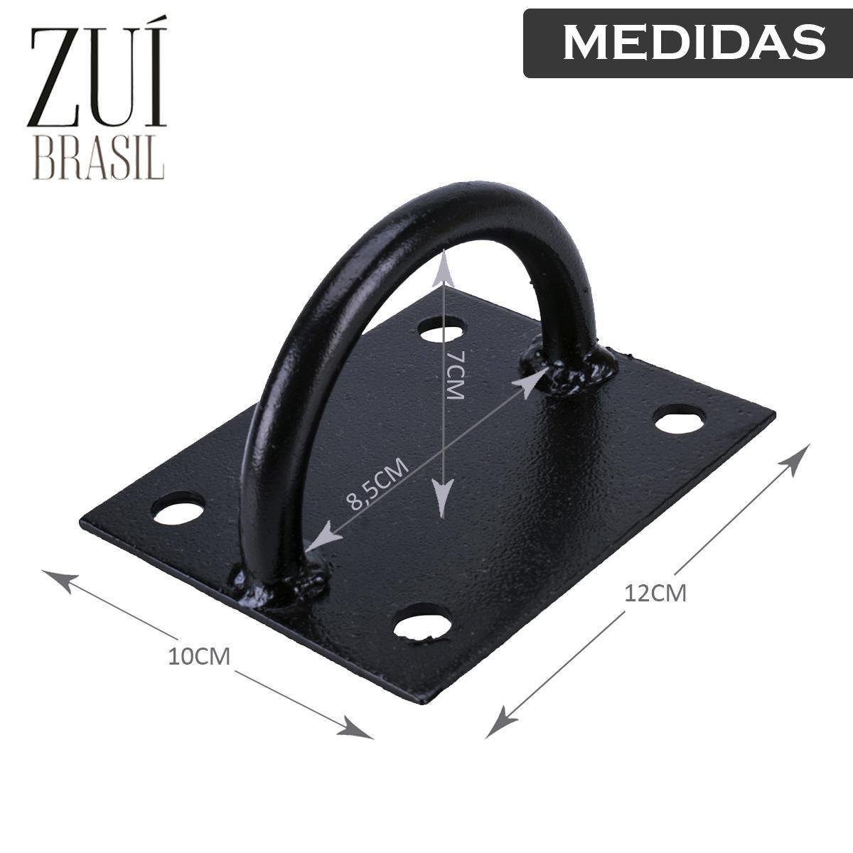 Suporte Teto Trx Saco Boxe Corda Naval Argola Suspensão Cros - 5