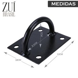 Suporte Teto Trx Saco Boxe Corda Naval Argola Suspensão Cros - 5