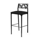 Ver imagem 3 de Kit 6 Cadeiras e 4 Banquetas Luiza Gourmet-Assento corino preto