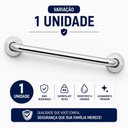 Ver imagem 2 de Barra de Apoio 40cm Aço Inoxidável Polido Barra de Apoio para Box Banheiro Idoso Premium