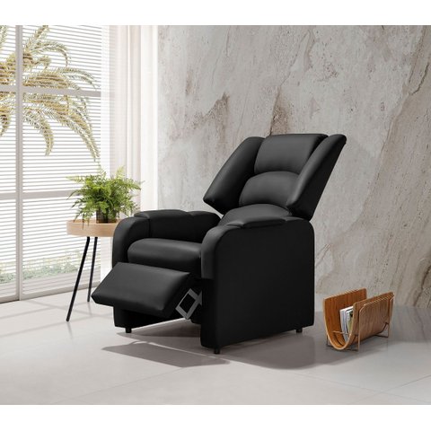 Poltrona Reclinável Papai Suécia - Estética - Corino Preto
