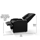 Ver imagem 2 de Poltrona Reclinável Papai Suécia - Estética - Corino Preto