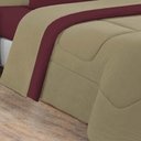 Ver imagem 4 de Kit Edredom + Jogo de Lençol Malha 100% Algodão Gran Moratta 5 Peças Solteiro - Avelã-vinho